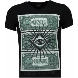 Textiel Heren T-shirts korte mouwen Local Fanatic One Dollar Eye Zwart