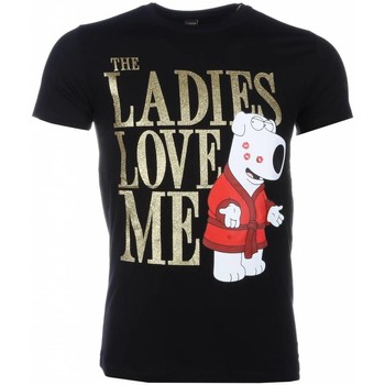 Textiel Heren T-shirts korte mouwen Local Fanatic The Ladies Love Me Print Zwart