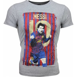Textiel Heren T-shirts korte mouwen Local Fanatic Messi Print Grijs