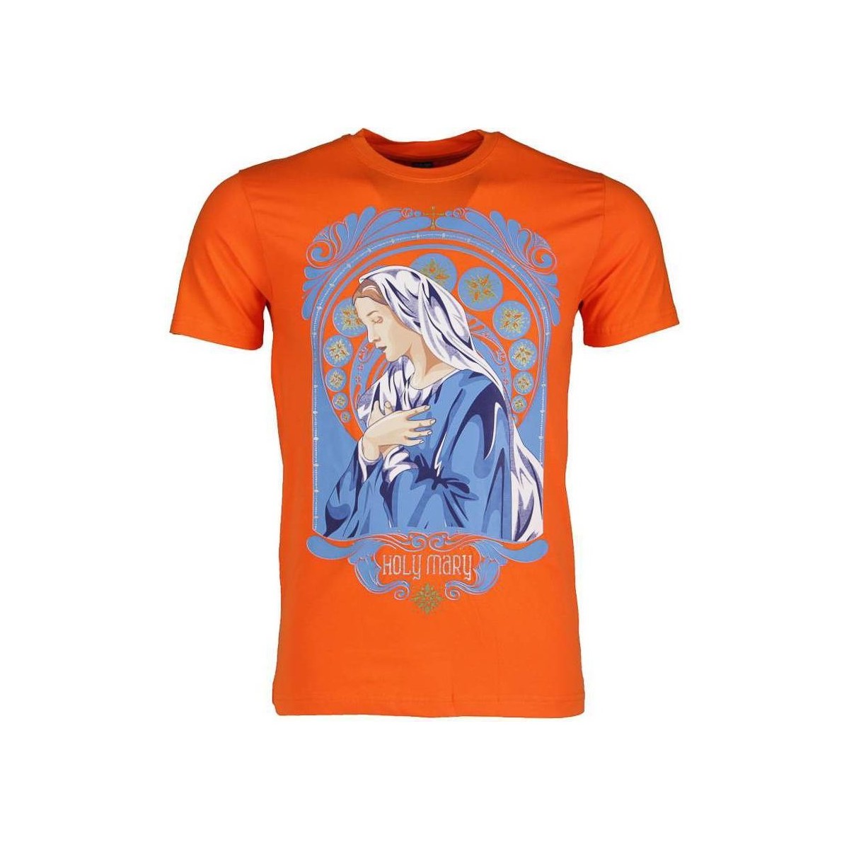 Textiel Heren T-shirts korte mouwen Local Fanatic Holy Mary Oranje Orange
