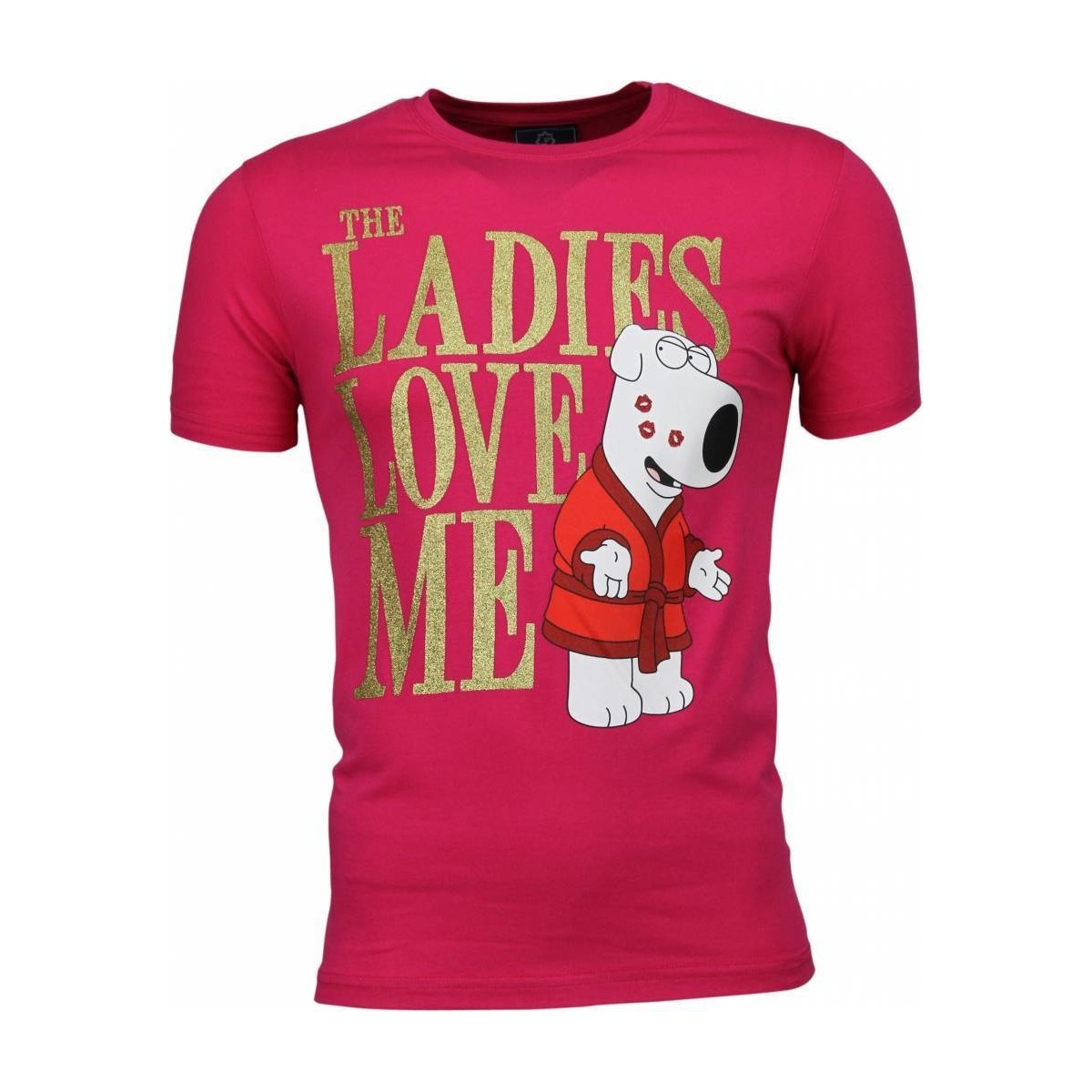 Textiel Heren T-shirts korte mouwen Local Fanatic The Ladies Love Me Print Roze