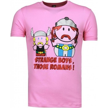 Textiel Heren T-shirts korte mouwen Local Fanatic Romans Roze