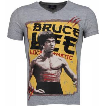 Textiel Heren T-shirts korte mouwen Local Fanatic Bruce Lee Hunter Grijs