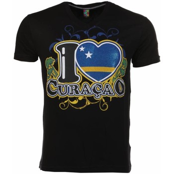 Local Fanatic I Love Curacao Zwart