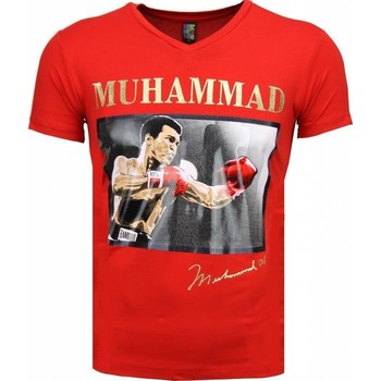 Textiel Heren T-shirts korte mouwen Local Fanatic Muhammad Ali Glossy Print Rood