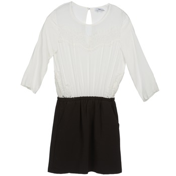 Textiel Dames Korte jurken Suncoo CELESTINE Zwart / Wit