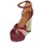 Schoenen Dames Sandalen / Open schoenen Heyraud EVELINE Rood / Roze / Goud