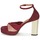 Schoenen Dames Sandalen / Open schoenen Heyraud EVELINE Rood / Roze / Goud