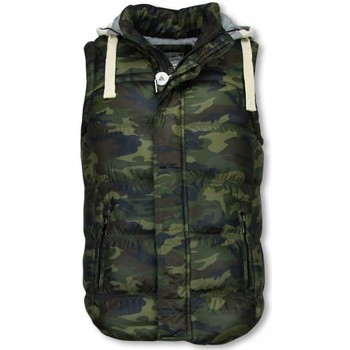 Textiel Heren Vesten / Cardigans Enos Bodywarmer Camouflage Vest Capuchon Multicolour