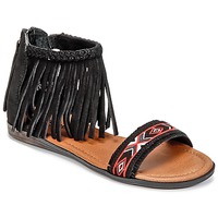 Schoenen Dames Sandalen / Open schoenen Minnetonka MOROCCO Zwart