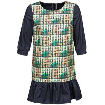 Textiel Dames Korte jurken Naf Naf ECAPS Zwart / Multicolour
