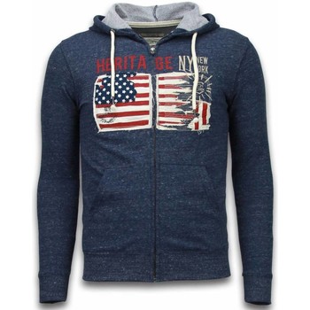 Textiel Heren Sweaters / Sweatshirts Enos Vest Embroidery American Heritage Blauw