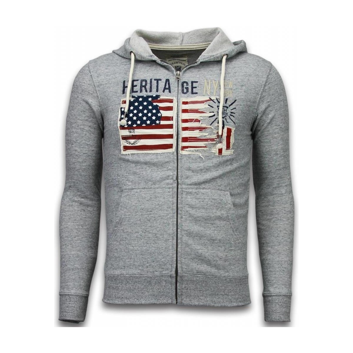 Textiel Heren Sweaters / Sweatshirts Enos Vest Embroidery American Heritage Grijs