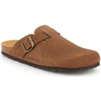 Schoenen Heren Leren slippers Grunland DSG-CB7033 Brown
