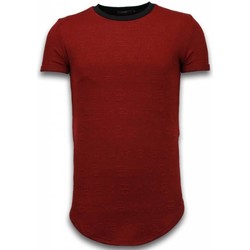 Textiel Heren T-shirts korte mouwen Justing D Encrypted Long Fi Zipped Bordeaux
