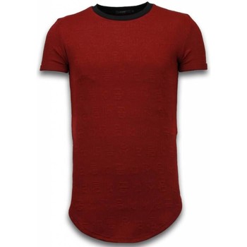 Textiel Heren T-shirts korte mouwen Justing D Encrypted Long Fi Zipped Rood