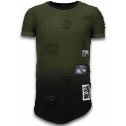 Textiel Heren T-shirts korte mouwen Justing Pictured Flare Effect Long Fi Dual Groen