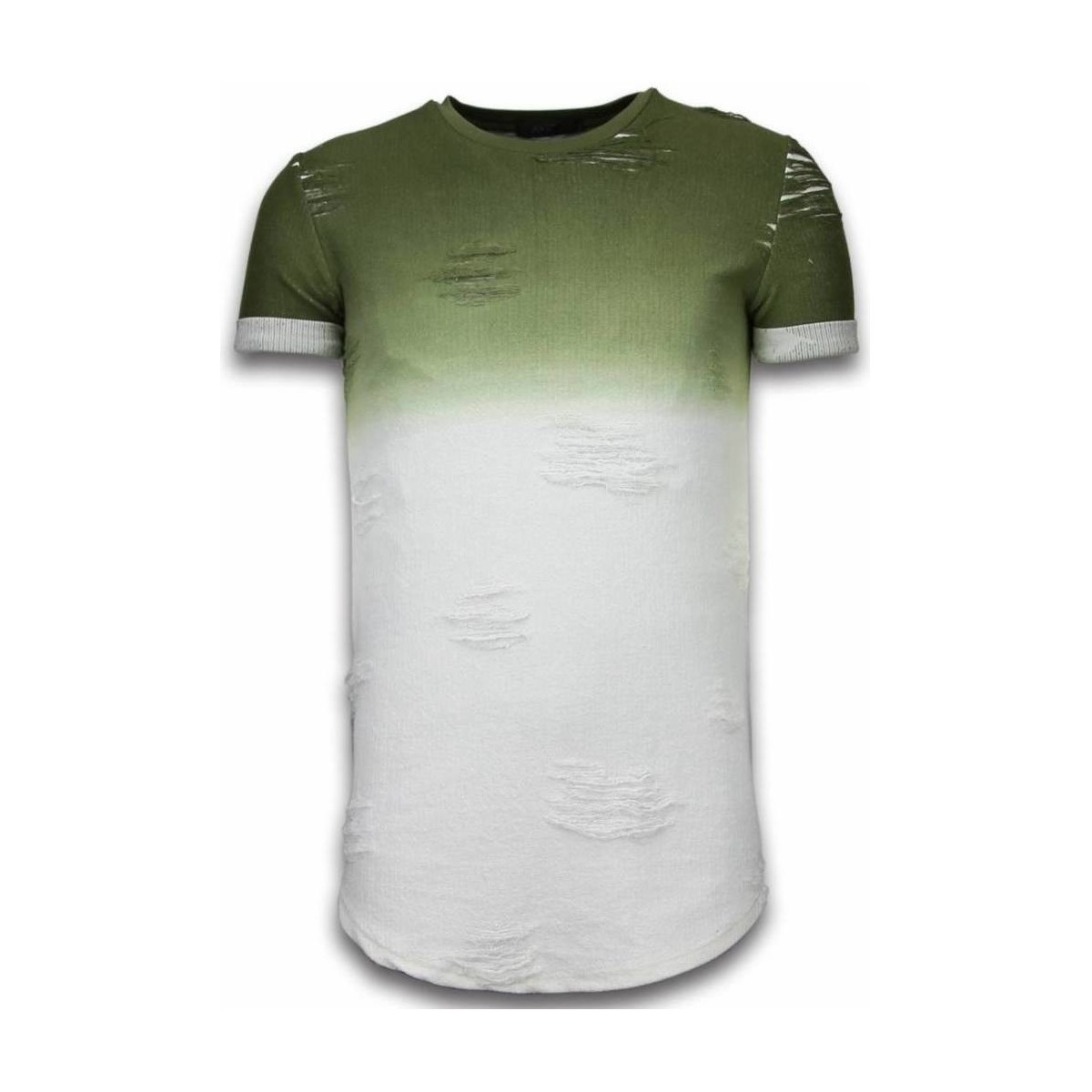 Textiel Heren T-shirts korte mouwen Justing Flare Effect Long Fi Dual Ed Multicolour