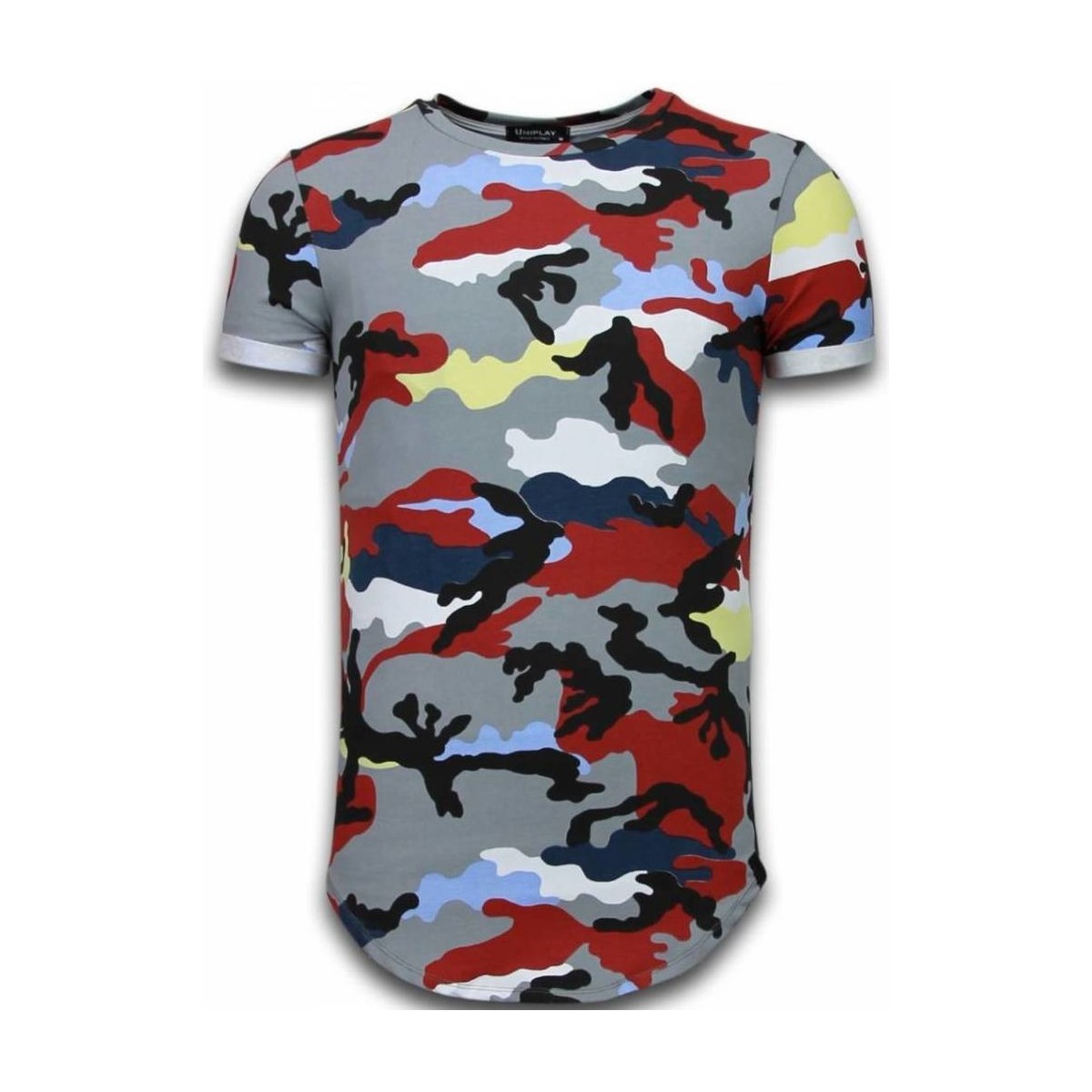 Textiel Heren T-shirts korte mouwen Tony Backer Known Camouflage Long Fi Army Rood