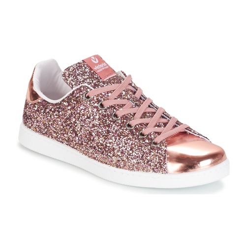 Schoenen Dames Lage sneakers Victoria DEPORTIVO BASKET GLITTER Roze