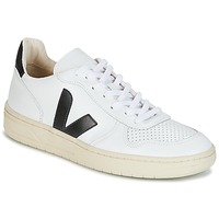 Schoenen Lage sneakers Veja V-10 Wit / Zwart