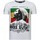 Textiel Heren T-shirts korte mouwen Local Fanatic Soul Rebel Bob Marley Rhinestone Wit