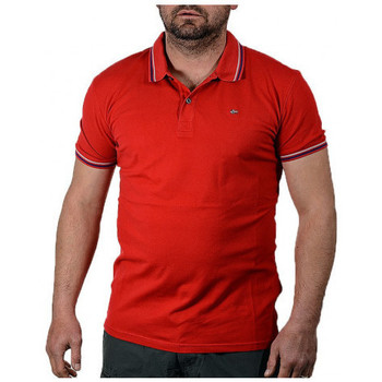 Textiel Heren T-shirts & Polo’s Napapijri ELDIS STRIPEA Rood