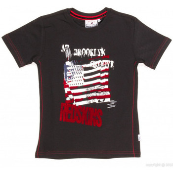 Textiel Jongens T-shirts & Polo’s Redskins T-Shirt Garçon Barbla Noir Zwart