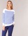 Textiel Dames T-shirts met lange mouwen Armor Lux ROADY Wit / Blauw