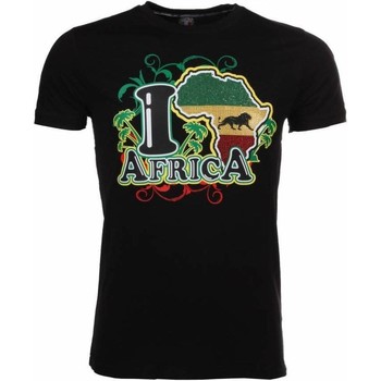 Textiel Heren T-shirts korte mouwen Local Fanatic I Love Africa Zwart