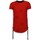 Textiel Heren T-shirts korte mouwen Justing Destroyed Look Ribbon Long Fit Rood