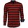 Textiel Heren Overhemden lange mouwen Tony Backer Blouse Big Stripe Camouflage Rood