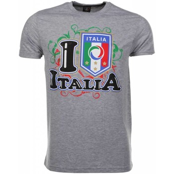 Textiel Heren T-shirts korte mouwen Local Fanatic I Love Italia Grijs
