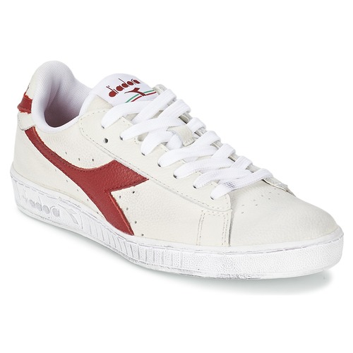 Schoenen Dames Lage sneakers Diadora GAME L LOW WAXED Wit / Rood