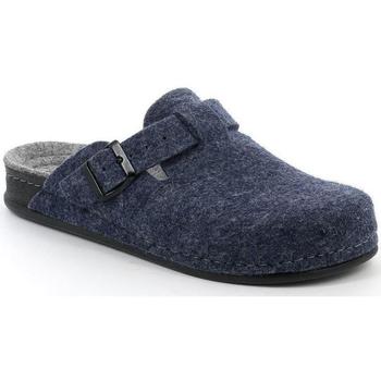 Schoenen Heren Leren slippers Grunland DSG-CI1016 Blauw