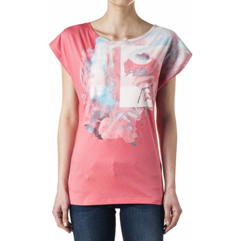 Textiel Dames T-shirts & Polo’s Salsa T-shirt Femme Maiorca Rose Roze