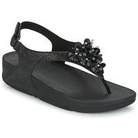 Schoenen Dames Sandalen / Open schoenen FitFlop BOOGALOO BACK STRAP SANDAL Zwart