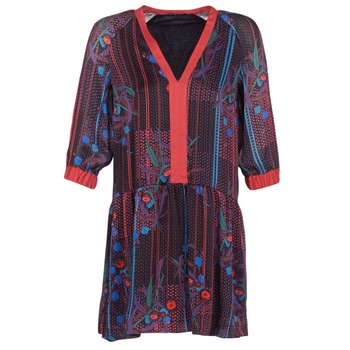 Textiel Dames Korte jurken Sisley CEPAME Zwart / Rood / Blauw