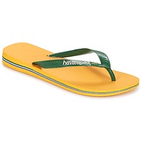 Schoenen Slippers Havaianas BRAZIL LOGO Geel