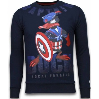 Textiel Heren Sweaters / Sweatshirts Local Fanatic Captain Duck Rhinestone Blauw