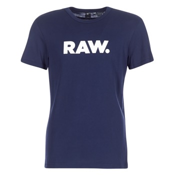 Textiel Heren T-shirts korte mouwen G-Star Raw HOLORN R T S/S Marine