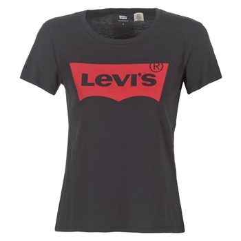 Textiel Dames T-shirts met lange mouwen Levi's THE PERFECT TEE Zwart