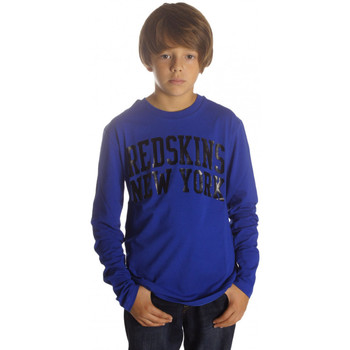 Textiel Jongens T-shirts met lange mouwen Redskins T-Shirt Manches Longues Garçon Tracal Bleu Electric Blauw