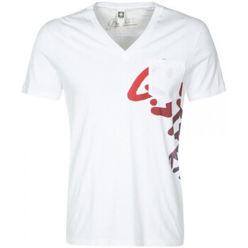 Textiel Heren T-shirts korte mouwen G-Star Raw T-Shirt ART EXILE Blanc Wit