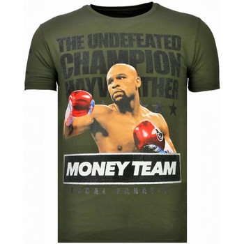 Textiel Heren T-shirts korte mouwen Local Fanatic Money Team Champ Rhinestone Groen