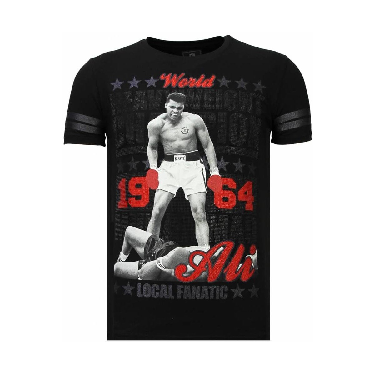 Textiel Heren T-shirts korte mouwen Local Fanatic Greatest Of All Time Ali Zwart