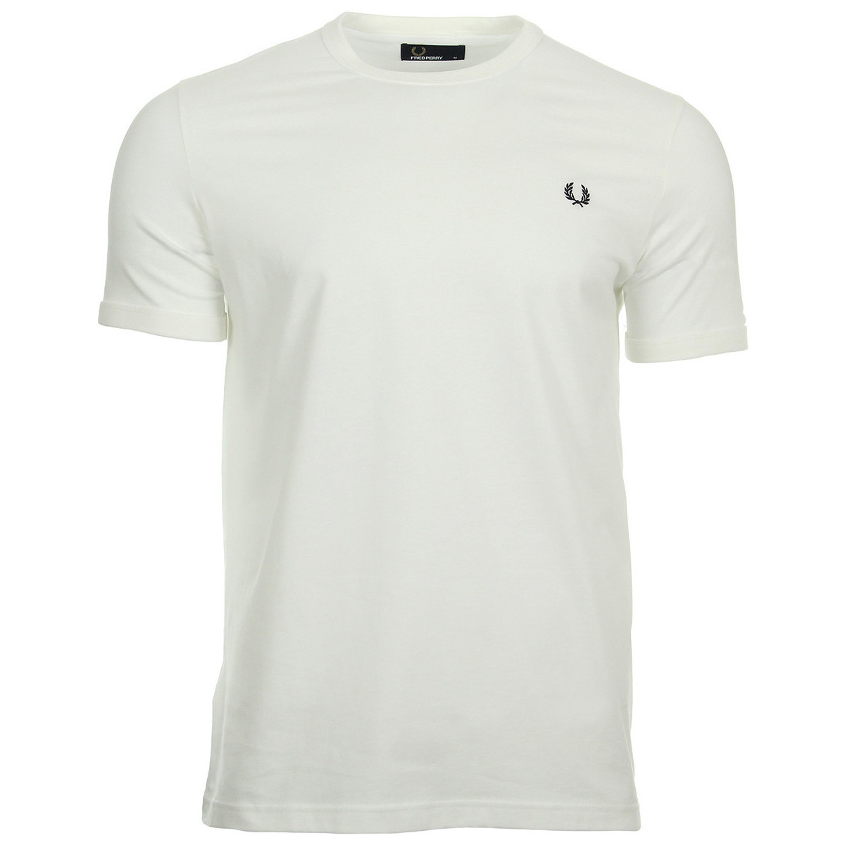 Textiel Heren T-shirts korte mouwen Fred Perry Ringer Wit