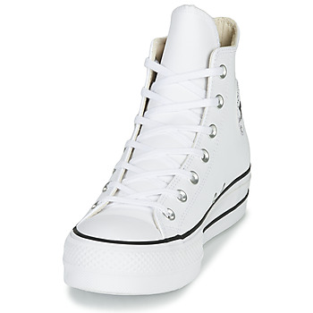 Converse CHUCK TAYLOR ALL STAR LIFT CLEAN LEATHER HI Wit