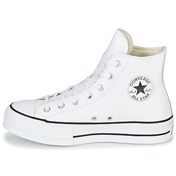 Converse CHUCK TAYLOR ALL STAR LIFT CLEAN LEATHER HI Wit