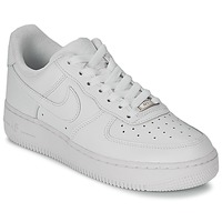 Schoenen Dames Lage sneakers Nike AIR FORCE 1 07 LEATHER W Wit